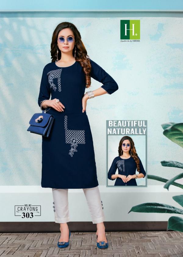 Hirwa Crayons Vol 3 Fancy Designer Kurti Collection